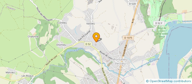 localisation de l'entreprise SCI CALVET  PORCIEU-AMBLAGNIEU