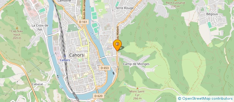 localisation de l'entreprise SCI CALVET-DELAGE  CAHORS