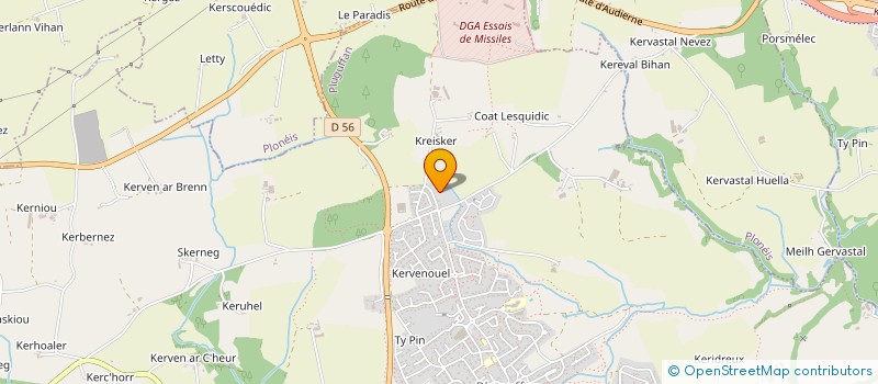 localisation de l'entreprise SCI CALVEZ  PLOMELIN