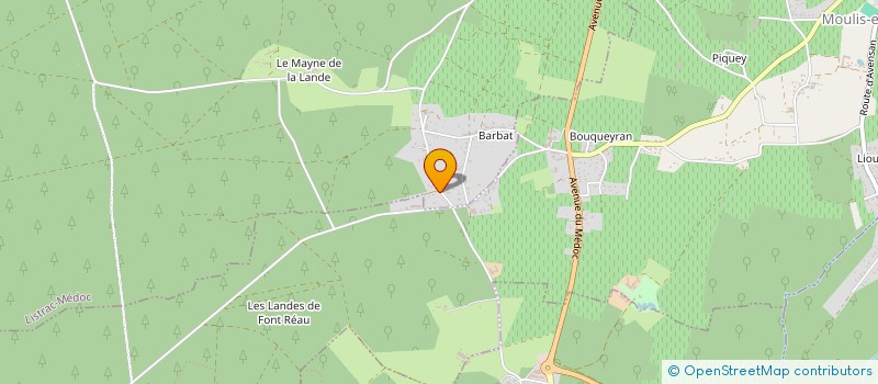 localisation de l'entreprise SCI CALVO  AVENSAN