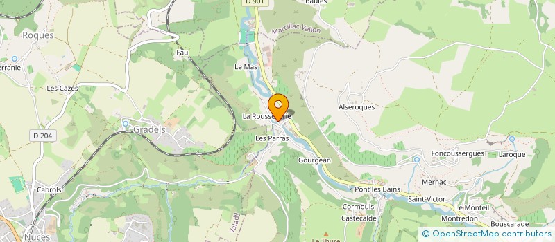 localisation de l'entreprise SCI CALVO  SALLES-LA-SOURCE