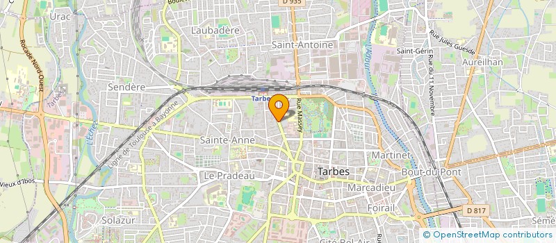 localisation de l'entreprise SCI CALVO-GUELLIER  TARBES