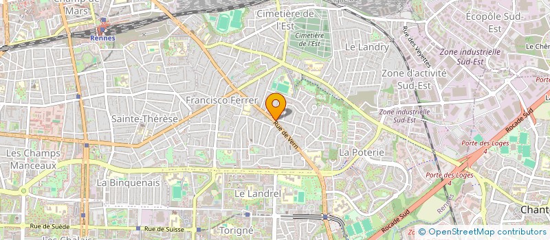 localisation de l'entreprise SCI CALWAN  RENNES