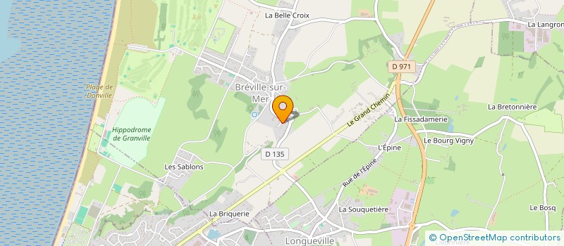 localisation de l'entreprise SCI CALY  BREVILLE-SUR-MER