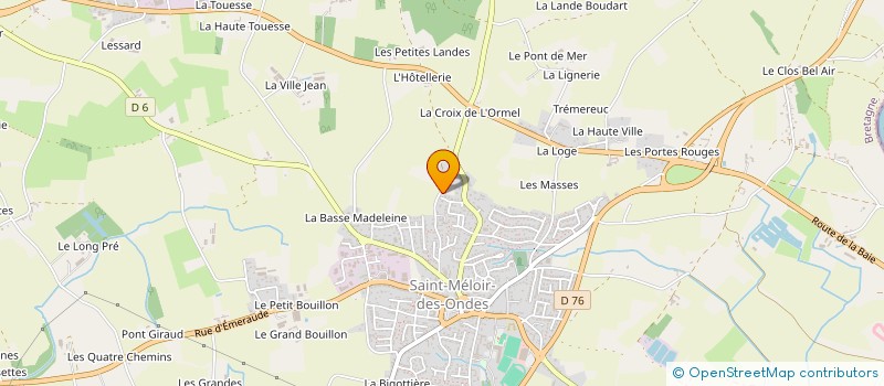 localisation de l'entreprise SCI CALY IMMO  SAINT-MELOIR-DES-ONDES