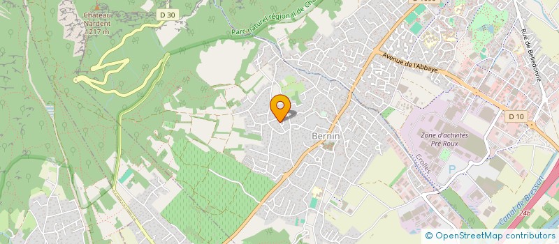 localisation de l'entreprise SCI CALYAN  BERNIN