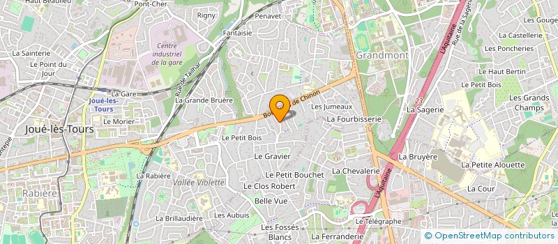 localisation de l'entreprise SCI CALYPSO  JOUE-LES-TOURS