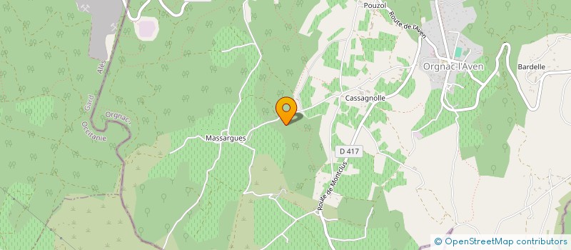 localisation de l'entreprise SCI CALYPSO  SALAVAS