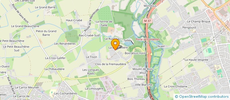localisation de l'entreprise SCI CALYPSO à FONDETTES