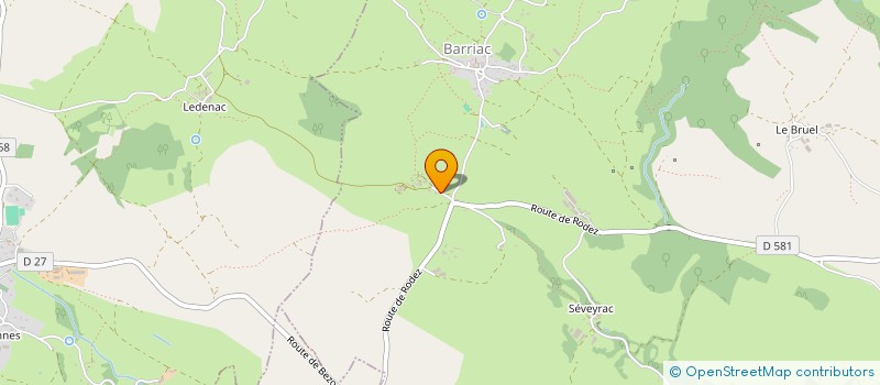 localisation de l'entreprise SCI CALYPSO  BOZOULS