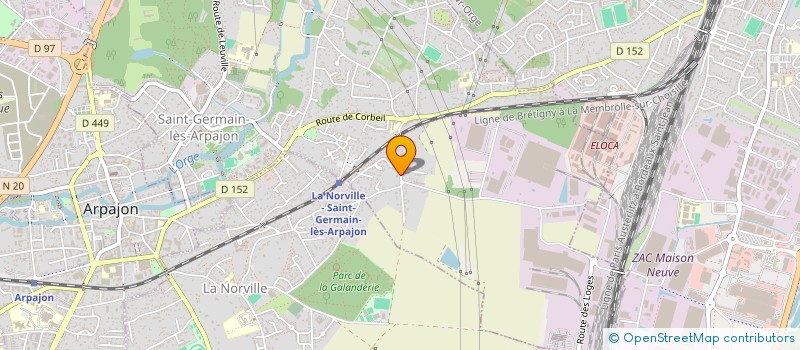 localisation de l'entreprise SCI CALYPSO  SAINT-GERMAIN-LES-ARPAJON