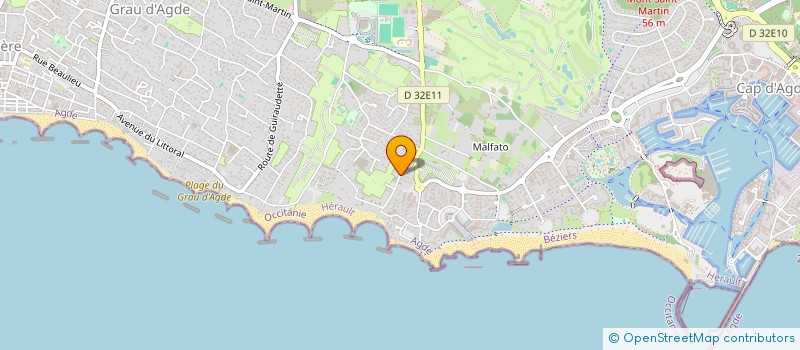 localisation de l'entreprise SCI CALYPSO  AGDE