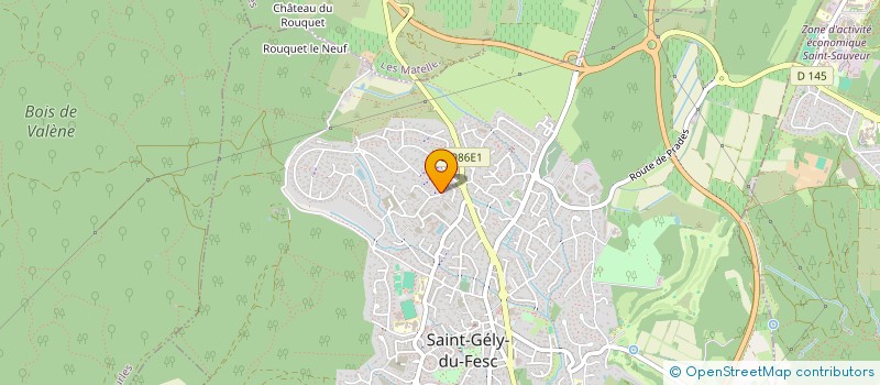 localisation de l'entreprise SCI CALYPSO  SAINT-GELY-DU-FESC