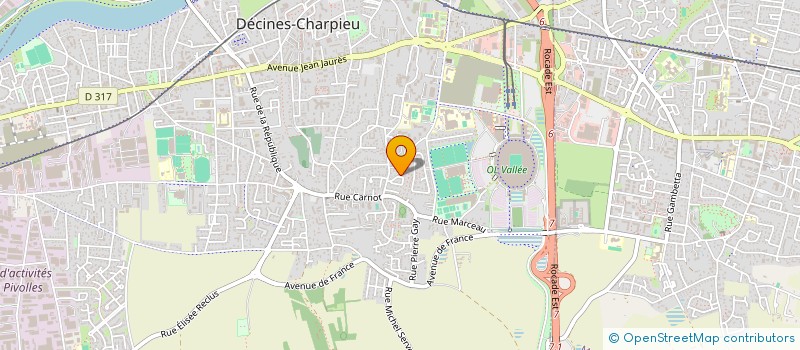 localisation de l'entreprise SCI CALYX  MEYZIEU