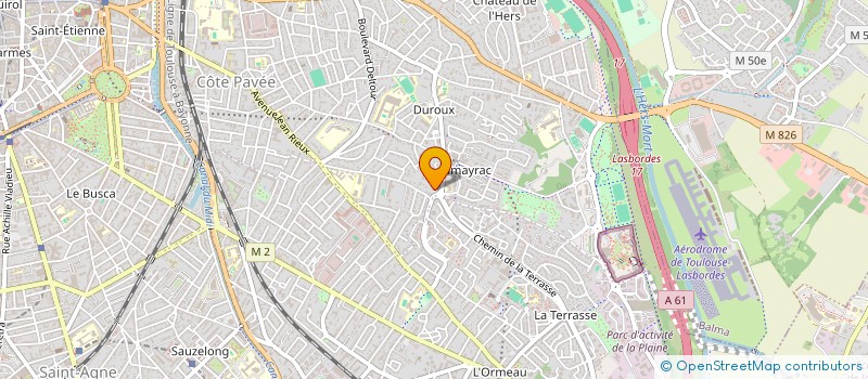 localisation de l'entreprise SCI CALZAIMMO  TOULOUSE