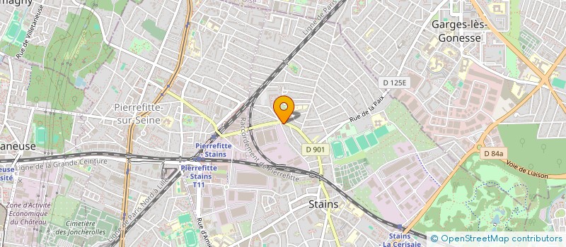 localisation de l'entreprise SCI CAM à STAINS