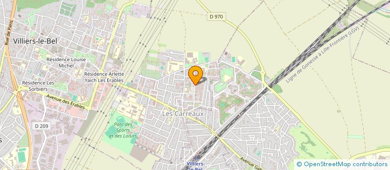 localisation de l'entreprise SCI CAM  VILLIERS-LE-BEL