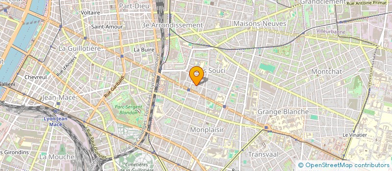 localisation de l'entreprise SCI CAMA  LYON 3EME