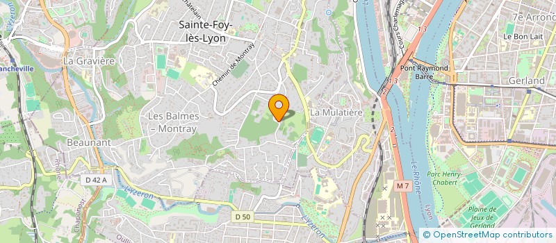 localisation de l'entreprise SCI CAMAC  SAINTE-FOY-LES-LYON