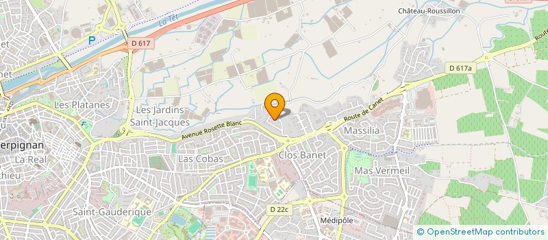 localisation de l'entreprise SCI CAMAC  PERPIGNAN
