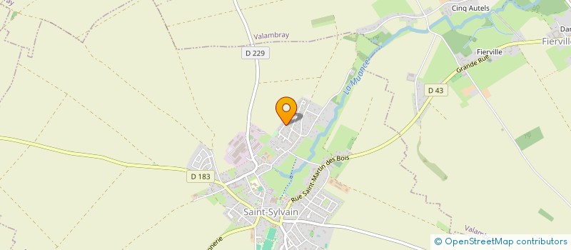 localisation de l'entreprise SCI CAMAE  OUILLY-LE-TESSON