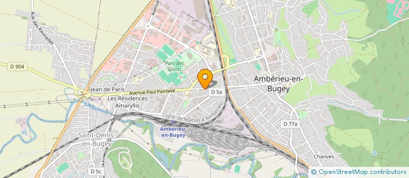 localisation de l'entreprise SCI CAMAFE  AMBERIEU-EN-BUGEY