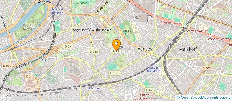 localisation de l'entreprise SCI CAMAG à ISSY-LES-MOULINEAUX