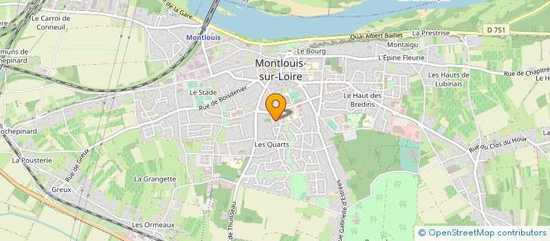 localisation de l'entreprise SCI CAMAIEU à MONTLOUIS-SUR-LOIRE