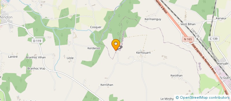 localisation de l'entreprise SCI CAMAIEU  PLOUGOUMELEN