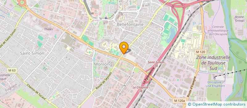 localisation de l'entreprise SCI CAMAILLOU  TOULOUSE