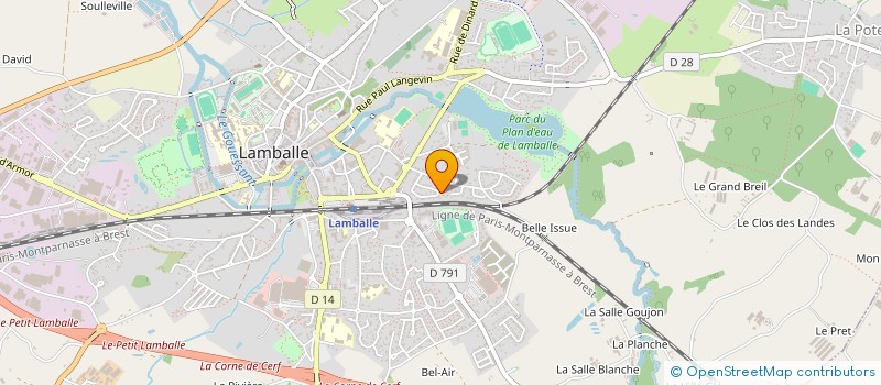 localisation de l'entreprise SCI CAMAJ  LAMBALLE-ARMOR