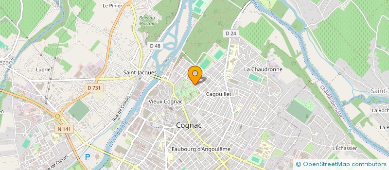 localisation de l'entreprise SCI CAMAJE à COGNAC