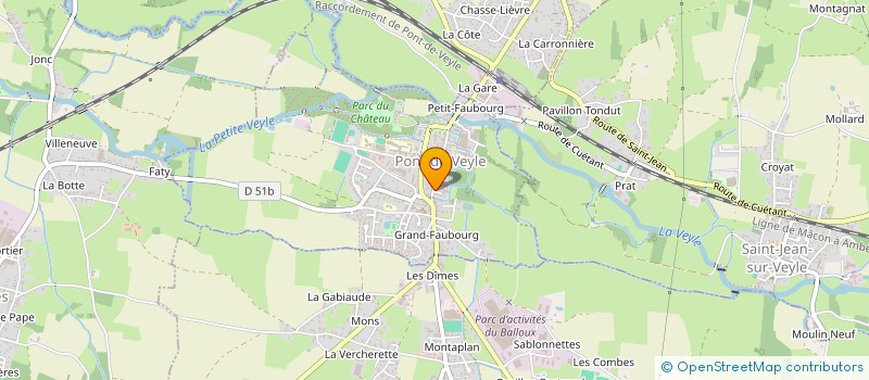 localisation de l'entreprise SCI CAMAJULO  PONT-DE-VEYLE