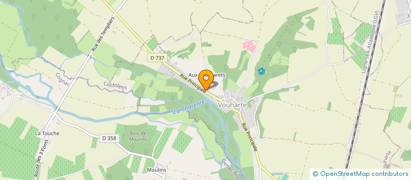 localisation de l'entreprise SCI CAMALEX à MONTIGNAC-CHARENTE