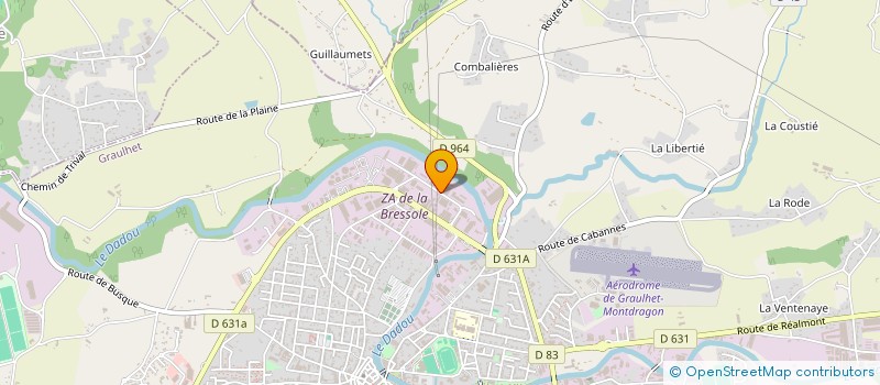 localisation de l'entreprise SCI CAMANA  GRAULHET