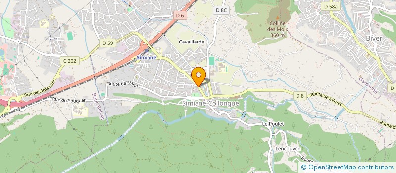 localisation de l'entreprise SCI CAMANDE  SIMIANE-COLLONGUE