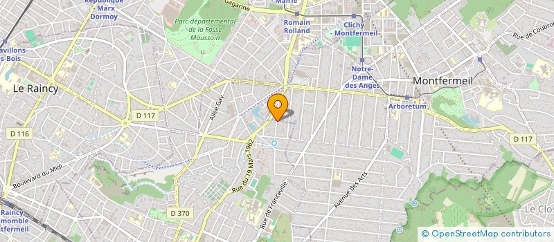 localisation de l'entreprise SCI CAMARA à GAGNY
