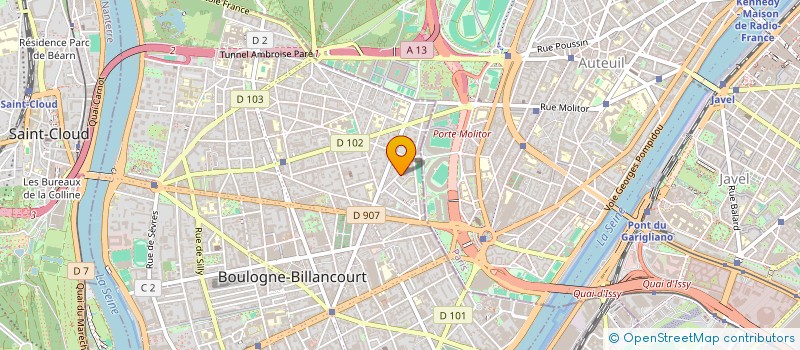 localisation de l'entreprise SCI CAMARAT 13 à BOULOGNE-BILLANCOURT