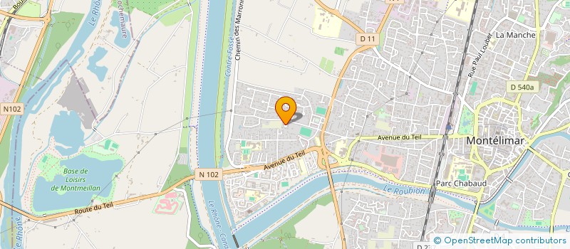 localisation de l'entreprise SCI CAMARGUE  MONTELIMAR