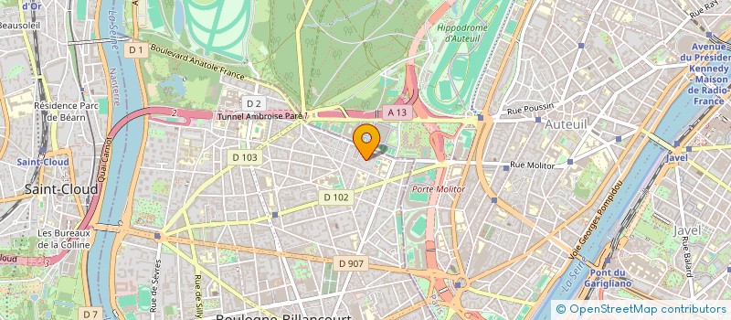 localisation de l'entreprise SCI CAMARO à BOULOGNE-BILLANCOURT