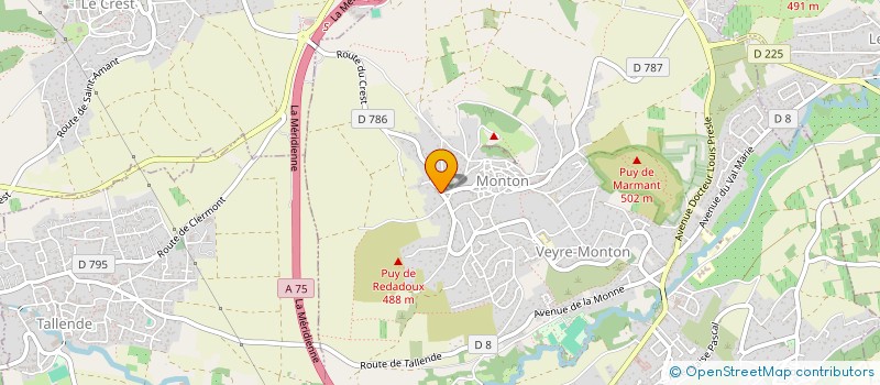 localisation de l'entreprise SCI CAMAT  VEYRE-MONTON