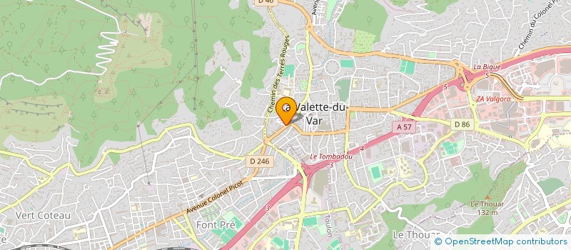 localisation de l'entreprise SCI CAMAX à LA VALETTE-DU-VAR