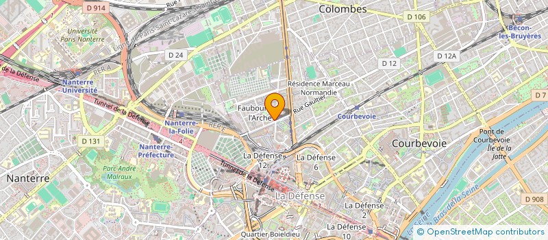 localisation de l'entreprise SCI CAMBIC à COURBEVOIE