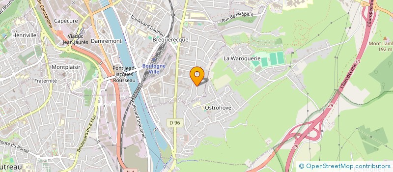 localisation de l'entreprise SCI CAMBIEN  BOULOGNE-SUR-MER