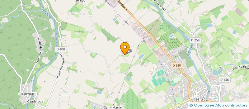 localisation de l'entreprise SCI CAMBOURNAC  NERAC