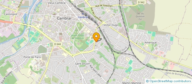 localisation de l'entreprise SCI CAMBRAI - CHAMP DE TIR à FONTAINE-NOTRE-DAME