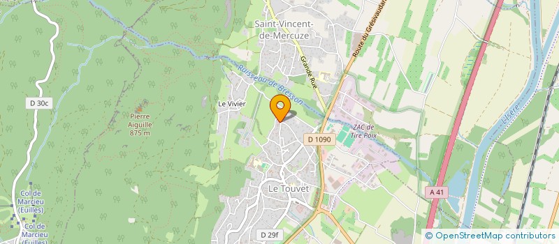 localisation de l'entreprise SCI CAME ET LOTTE  LE TOUVET