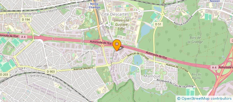 localisation de l'entreprise SCI CAMEA  EMERAINVILLE