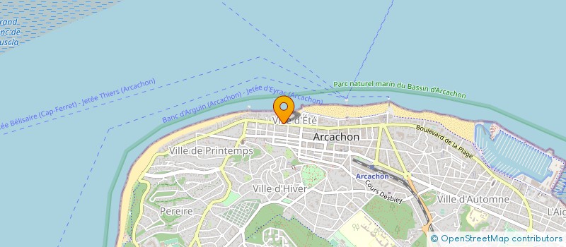 localisation de l'entreprise SCI CAMEF  ARCACHON