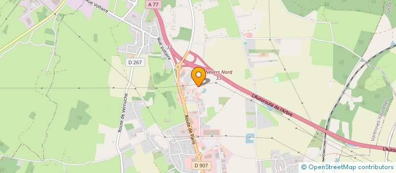 localisation de l'entreprise SCI CAMELEON  VARENNES-VAUZELLES